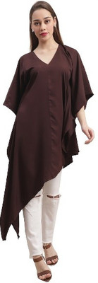 Aarsha Solid Crepe Women Kaftan