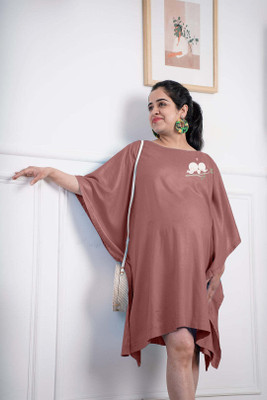 LetsDressUp Floral Print Rayon Women Kaftan