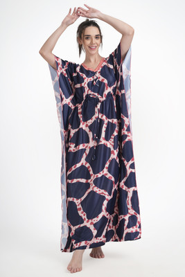 Must Have Printed Satin Blend Women Kaftan