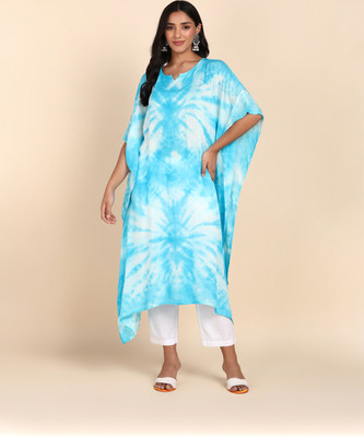 PinkTribe Printed Rayon Women Kaftan
