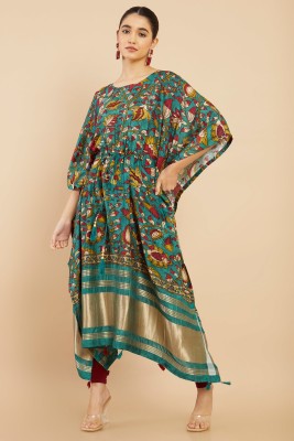 soch Printed Pure Silk Women Kaftan