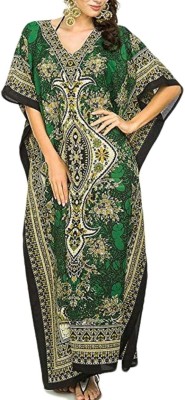 ABNF Embroidered Polyester Women Kaftan