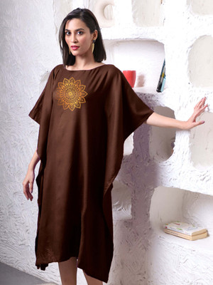 LetsDressUp Applique Rayon Women Kaftan