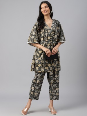 Pindaar Printed Cotton Blend Women Kaftan