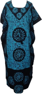 Quickcollection Printed Cotton Blend Women Kaftan