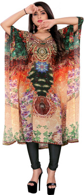 ARYANE1604 Printed Georgette Women Kaftan