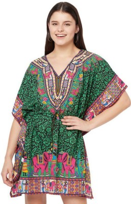 Trendif Printed Poly Crepe Women Kaftan