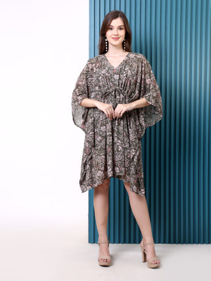 Punnu Printed Chiffon Women Kaftan