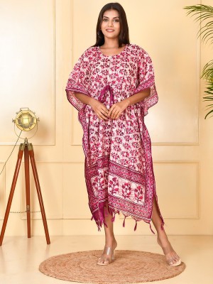 Kesarya Woven Cotton Silk Women Kaftan