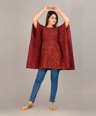 fastal look Printed Rayon Women Kaftan