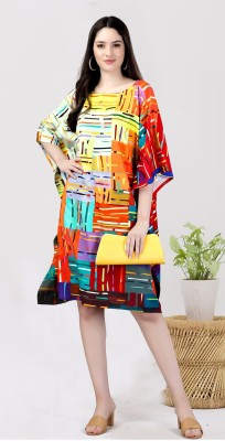 SilkSutra Printed Polyester Women Kaftan