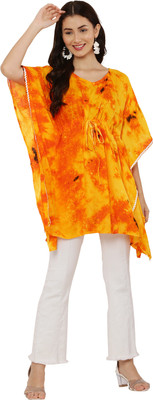 AASHYA Printed Viscose Blend Women Kaftan