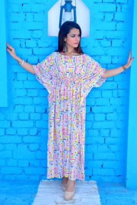 Archna Creation Printed Pure Cotton Women Kaftan