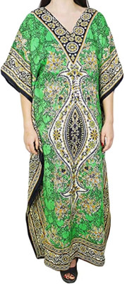 Quickcollection Printed Polyester Blend Women Kaftan
