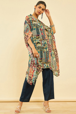 soch Printed Cotton Blend Women Kaftan