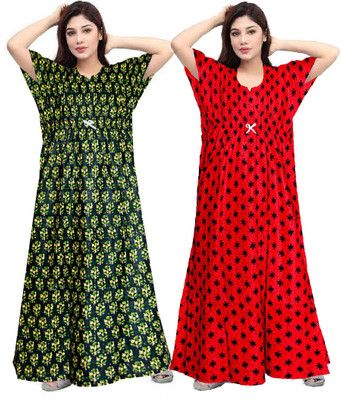 Shunit creation Printed Pure Cotton Women Kaftan
