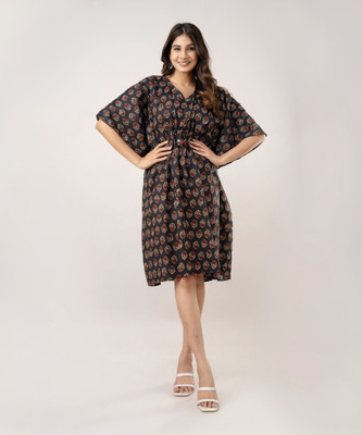 dia's Floral Print Cotton Blend Women Kaftan