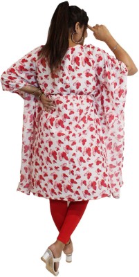 menena Floral Print Polyester Women Kaftan