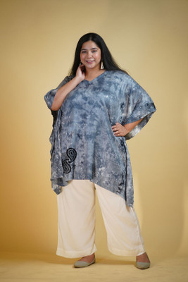 LetsDressUp Printed Rayon Women Kaftan