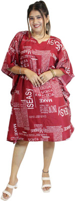 HM HUBB Printed Polyester Women Kaftan