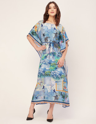 moomaya Printed Rayon Women Kaftan