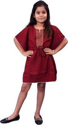 HZER Applique Rayon Girls Kaftan