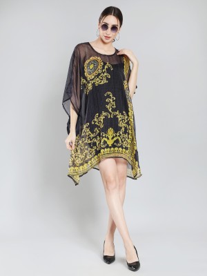 Aditi Wasan Printed Polyester Women Kaftan