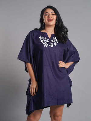 LetsDressUp Floral Print Rayon Women Kaftan