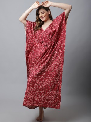 Secret Wish Women Nightdress(Red)