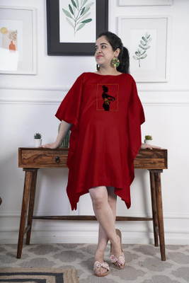 LetsDressUp Printed Rayon Women Kaftan