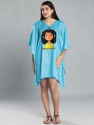 LetsDressUp Printed Rayon Women Kaftan