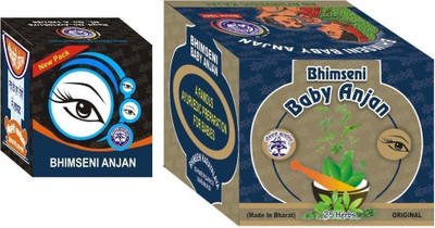 Bhimseni Karyalay Baby Anjan & Anjan (Pack Of 2)(Black, 1.1 g)