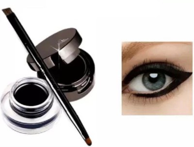 Latixmat 2 IN 1 Studio Touch Gel Kajal and Eyeliner Cake 24H Long Lasting WaterProof(BLACK, 7 g)