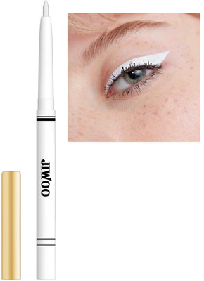Jiwoo Smudge Proof Water Proof Highly Pigmented Matte Finish Kajal White(WHITE, 0.35 g)