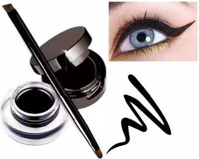Jiwoo Best 2in 1Eyeliner Kajal, Matte Finish Long Lasting Waterproof(black, 7 g)