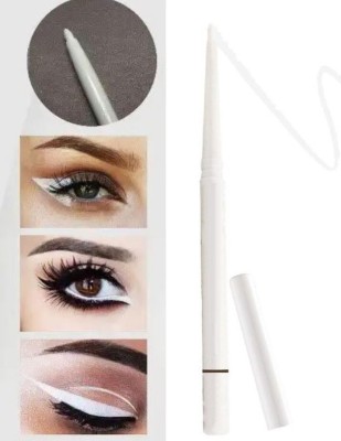 Libline Smudge proof waterproof EYE & LIP LINER WITH VITAMIN A & E white kajal (WHITE,(White, 6 g)