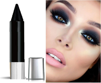GABBU CRAYON KAJAL DARK BLACK COLOR WITH MATTE FINISH..(black, 8 g)