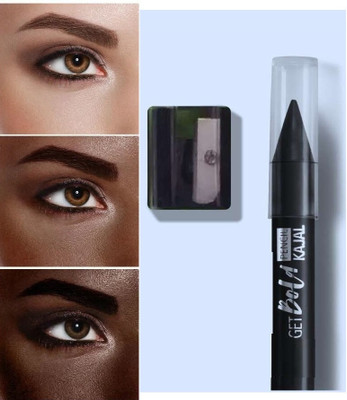 AMOSFIA Smooth Waterproof Long Lasting Quick Apply Black(BLACK, 3.2 g)