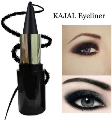 GABBU Use Water Proof & Long Stay Black Hub Water Proof Black Kajal(black, 6 g)