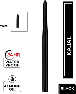 MYEONG Daily Use Crayon kajal(Black, 2 g)