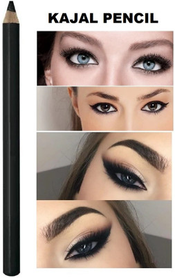 Vyomiris Black Eyeliner Kajal Pencil Comes With Waterproof & Smudgeproof Formula(BLACK, 2 g)