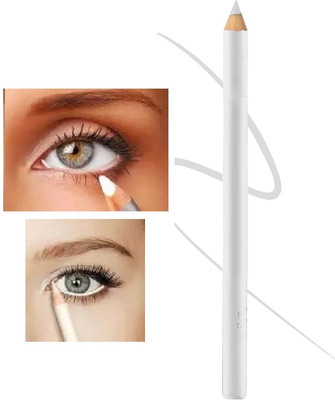 Latixmat Eyeliner & lipliner Waterproof Pigmented Dual Use Pencil(White, 2 g)