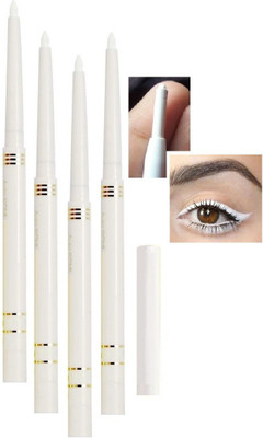 tanvi27 White one stroke defining smudge proof and waterproof crayon kajal(white, 8 g)