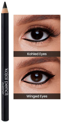Vyomiris Natural Black Pencil Kajal Waterproof Smudgeproof(BLACK, 2 g)