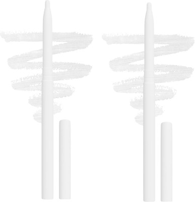 ADJD Combo Matte Kajal Smooth And Soft Pure white Finish(pure white, 0.8 g)