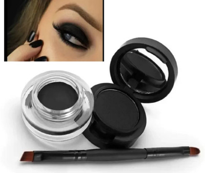 GFSU - GO FOR SOMETHING UNIQUE 2-in-1 Gel Kajal Eyeliner Cake(black, 7 g)