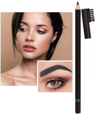Yuency water proof &long lasting black eye brow pencil with brush(black)