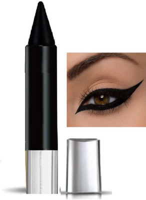 GABBU CRAYON KAJAL DARK BLACK COLOR WITH MATTE FINISH(black, 8 g)