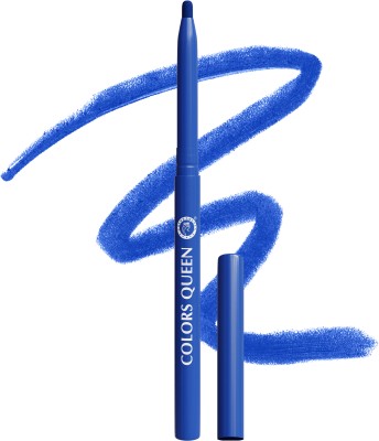 COLORS QUEEN Extreme Color Kajal Creamy Texture Non Transfer Smudge & Waterproof Kajal Pencil(12 - Royal Blue, 0.4 g)