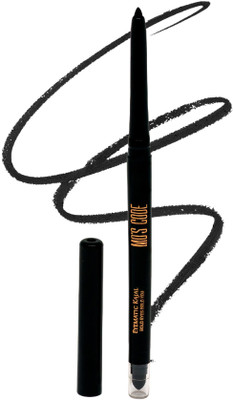 MO'S CODE Eyematic Kajal|Bold Eyes Bold You|Waterproof & Smudgeproof|Matte Finish(Abyss Black, 0.4 g)